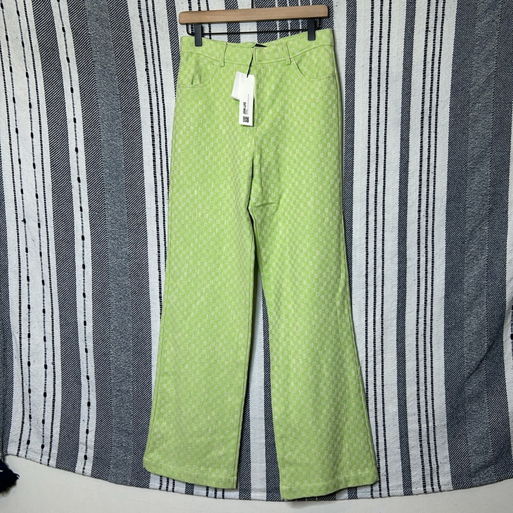 NWT Zara Checkered Wide Leg Pants